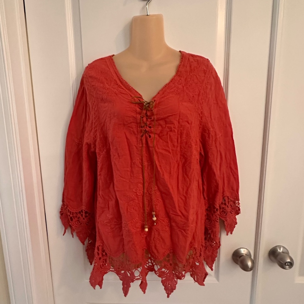 Coco + Carmen - Sz L/XL - Boho festival shirt cute - Picture 8 of 10